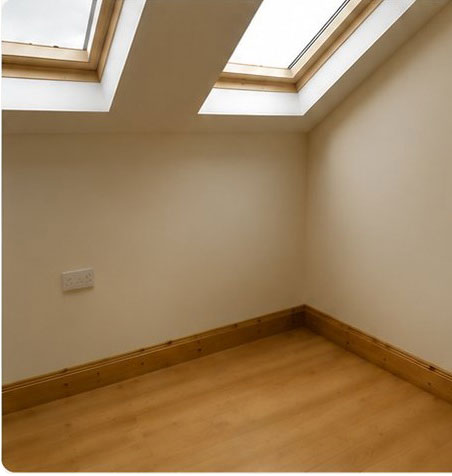 Empty room before